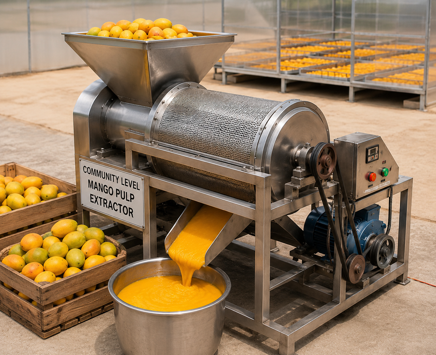 Community Level Mango Pulp Extractor